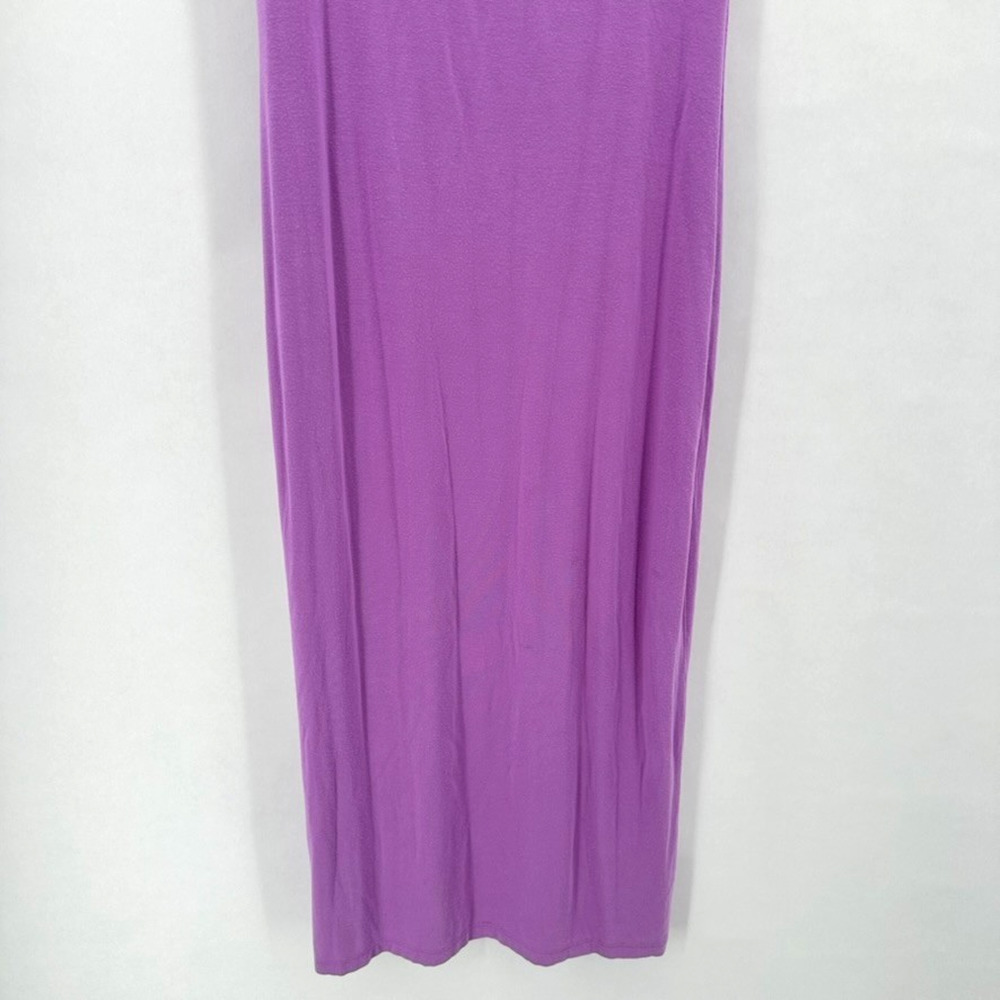Athleta Santorini Midi Dress Size S Purple Travel Lounge Cozycore Preppy Bodycon - Picture 4 of 11